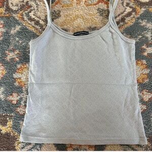 Brandy-melville Women's Blue and Grey Vest